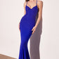 Vestido Corte Sirena con tirantes Delgados Destellos Brillosos (Varios Colores)