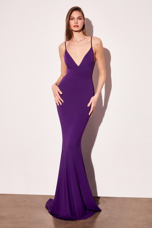 Vestido Corte de Sirena con detalle de cauda (Dos Colores)