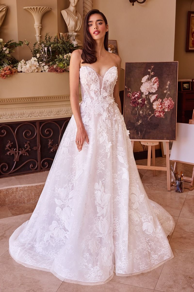 Vestido de Novia con Encaje.