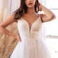Vestido de novia de tul a capas